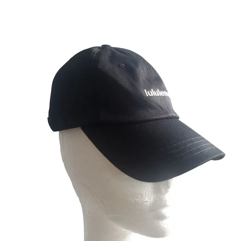 Lululemon Classic Ball Cap Black Small/ Medium Adjustable Cotton Twill Logo